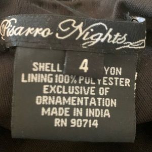 Ladies black size 4 evening dress made by Pisarro Nights.